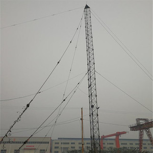 Galvanizli 30m 45m 60m 90m 120m uydu telefonları çelik kafes WiFi kablo telekom Guyed Mast 100% çekme tel kulesi üçgen - Product Image 6