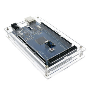 Astuta elettronica trasparente acrilico Mega2560 custodia compatibile con Arduino Mega 2560 R3 per le schede di istruzione & Maker