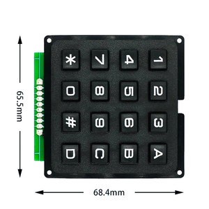 3*4 4*4 Matrix anahtarı klavye tuş takımı dizi modülü ABS plastik anahtarların 4x4 3x4 12 16 anahtar düğmesi membran anahtarı DIY kiti Arduino için