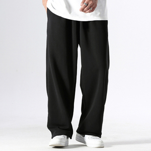 New Arrivals High Quality Cotton Men'<strong>s</strong> Casual Sports Trousers Wholesale Baggy Straight Sweatpants