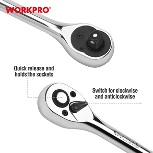 WORKPRO16PCメカニックツールボックスセット3/8 "ダブルエンドCR-Vスパナソケットセット自動修理ハンドツールキットギアレンチ - Product Image 6