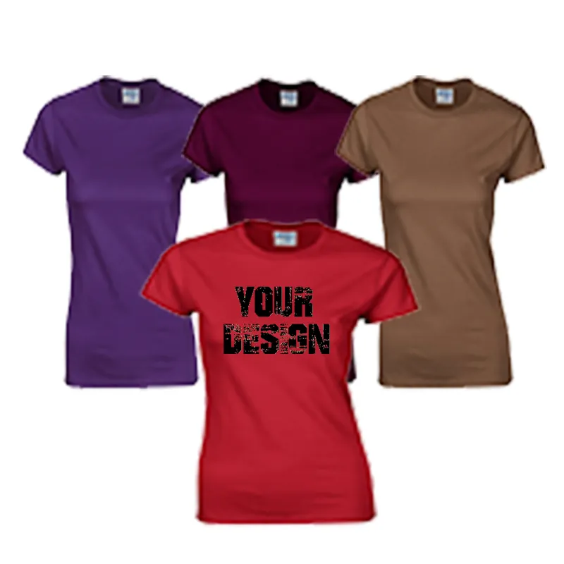 Camiseta de algodón con logo personalizado para mujer, camiseta ajustada regular con estampado de farol para mujer, nuevo estilo, 2022