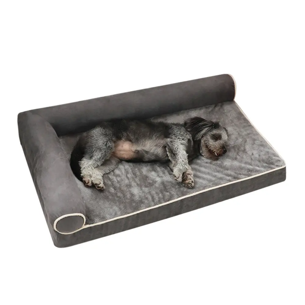 Kış yumuşak lüks kedi köpek yatağı katlanabilir çıkarılabilir kapak yıkanabilir Pet kanepe küçük orta büyük köpekler için evcil