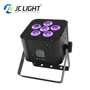 Jc 6*18W Disco Uv Battery akülü kablosuz Uplight Dmx Led Par Can sahne işık disko parti düğün için - Product Image 6