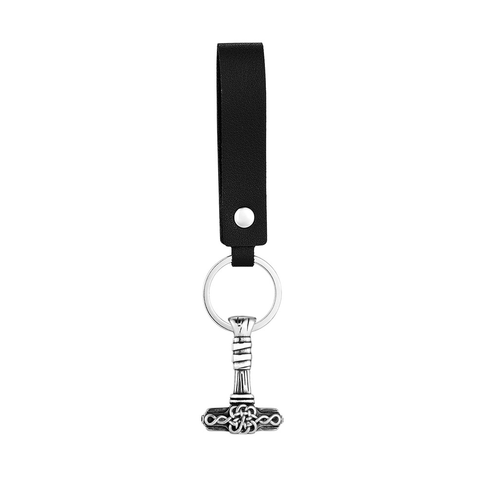 Steel-colored pendant leather style