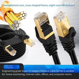Tùy chỉnh <span class=keywords><strong>m</strong></span>ạ Vàng RJ45 CAT6 Ethernet <span class=keywords><strong>m</strong></span>ạng cáp trong độ dài khác nhau 1m 2m 3M 5M 10m 15m 20m 25M 30M 40M 50m có sẵn - Product Image 5