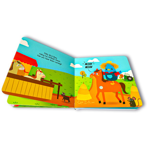 Custom Farm Animals Song Button Board Book con Sound Book per bambini apprendimento precoce cantando-lungo l'audiolibro - Product Image 2