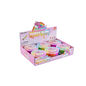 Sıcak satış unicorn serisi balçık gökkuşağı eğitim çocuk 'beyin için pürüzsüz renkli kabarık balçık - Product Image 1
