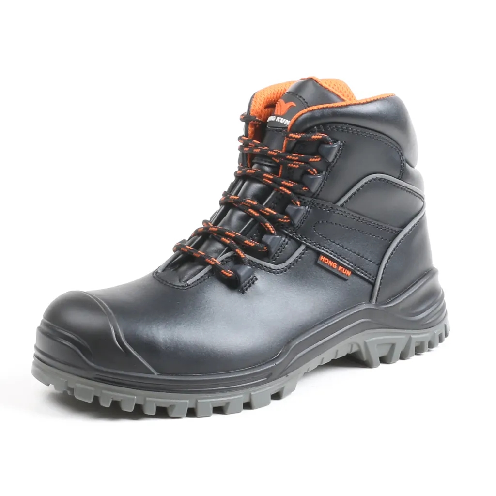 Chaussures de sécurité exécutives de Style de mode de haute qualité plaque d'orteil en acier chaussures de travail en cuir véritable noir pour ouvrier