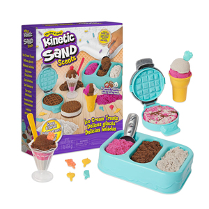 <strong>All</strong>-Natural Scented Play Sand Set with 6 Serving Tools 3 Colors Educational <strong>Toys</strong> for Kids-Space Sand Play Set &amp; Ice Cream Snacks - Product Image 1