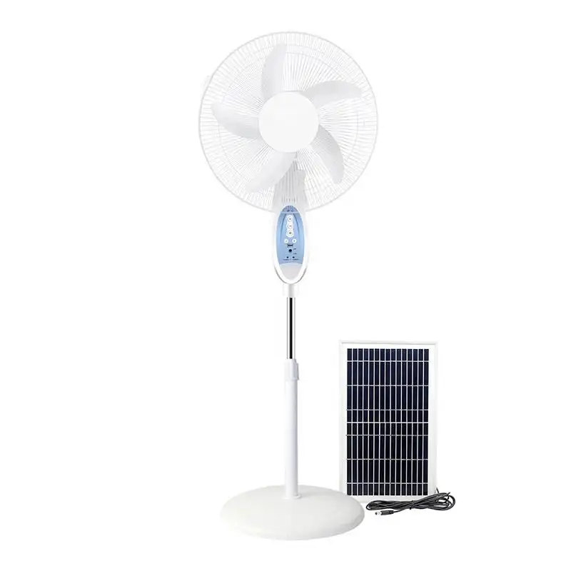 Горячий специальный 16-дюймовый солнечный вентилятор с дистанционным управлением, зарядка большой емкости, зарядный напольный вентилятор, внешняя торговля, сделано в Китае