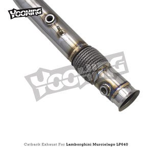 Custom SS304 <strong>Header</strong> Downpipe Titanium Catback for Lamborghini Murcielago LP640 V12 6.2 2007-2010 <strong>Original</strong> Valved Exhaust System - Product Image 2