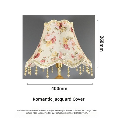 Romantico fondo jacquard con apertura da 40 cm