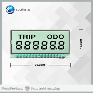 Anpassbare 7-Segment-TN-Positiv-LCD-Anzeigemodule Kosten-Leistungs-Großhandel Instrumenten bildschirm Modell SJXDGN022 - Product Image 4