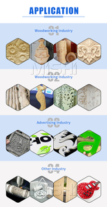 Eje giratorio 4 ejes 3D 1325 enrutadores de madera máquina CNC con controlador Syntec máquina enrutadora cnc - Product Image 6