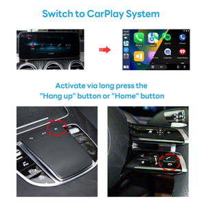 Kotak pintar antarmuka Video otomatis <span class=keywords><strong>Android</strong></span> dan CarPlay nirkabel khusus untuk Mercedes Benz NTG6.0 2019-2023 dengan layar 10.25 inci - Product Image 4
