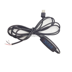 Guter Preis RGB LED Druckknopf schalter Rechteck Licht platte Bunte Smart Dimmer Schalter Licht leiste Kabel USB-Schalter Dimmer