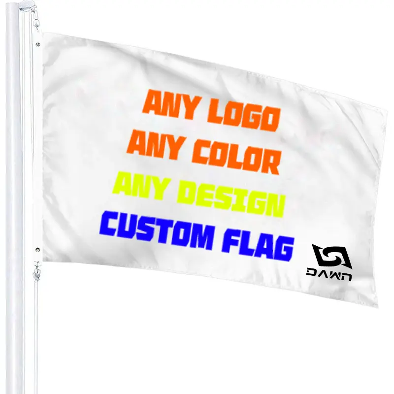 Bandiere in poliestere a sublimazione sportiva con bandiera singola esterna personalizzata per produttori all'ingrosso