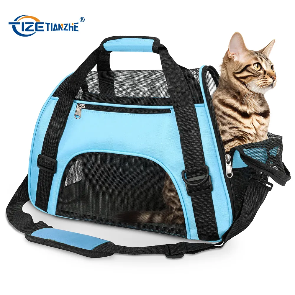 Pets' Travel Bag Durable Cat Bag Foldable Pet Cages Cat Carrier For Travel