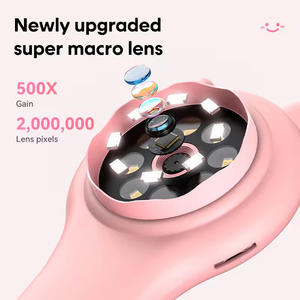 Microscopios para niños Cámara 500x Macaron Microscopio de juguete óptico Microscopio para niños para educación científica - Product Image 2