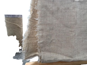 Thân Thiện Với Môi Tự Nhiên Linen Rayon Chất Liệu Bán Buôn Breathable Tiểu Đường Vừa Dày Linen Viscose Blend Vải - Product Image 3