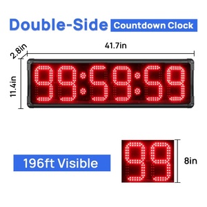 YIZHI 8 pollici doppio Display laterale LED cronometro gara per eventi in esecuzione maratona Timer impermeabile conto alla rovescia/conteggio fino cronometro - Product Image 2