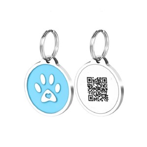 URL-Codierung ISO14443A Metall-Haustier-Halskette Tags NFC-Tag Benutzer definiertes Logo Kunden spezifischer QR-Code