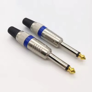 6.35毫米连接器音频插头插孔6.5放大器麦克风插头1/4 "公插头至RCA母插孔连接器 - Product Image 1