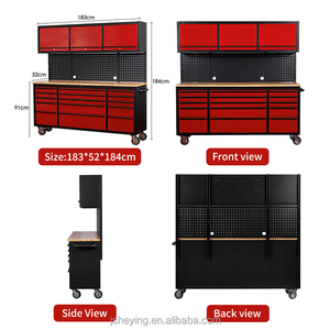 大型移动工具箱72英寸工具箱滚动轮机械师专业工具箱 - Product Image 6