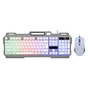 RGBバックライト付き有線104キーメカニカルゲーミングキーボードとマウスコンボ人間工学に基づいたUSB - Product Image 5