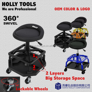 Di động con lăn trượt băng Xe Sửa chữa/đánh bóng/sạch băng ghế dự bị Beauty Salon quầy bar ghế có thể điều chỉnh chiều cao công cụ phân - Product Image 4