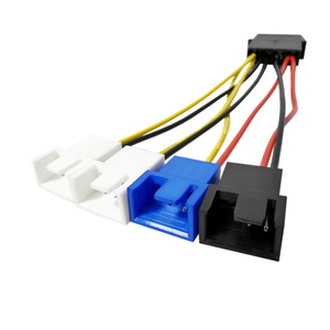 Porta D Molex 4 Pin da 1 a 4 3Pin 4 Pin ventola di raffreddamento 3 decelerazione dell'ingranaggio linea Buck 5V 7V 12V PC Chassis Computer CPU ventola di raffreddamento - Product Image 5