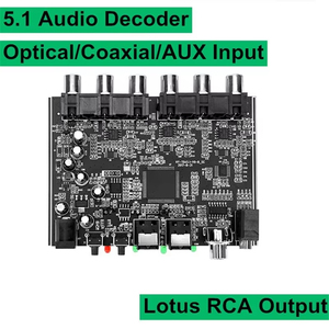 5.1 kanal ev sineması dekoder kurulu amplifikatör DTS RCA Hifi Stereo ses dijital optik koaksiyel PCM 5.1 alıcı amplifikatörler - Product Image 2