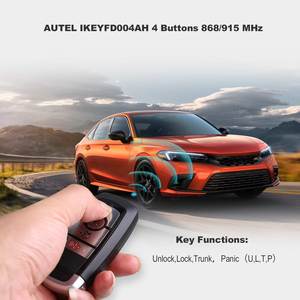 Autel evrensel akıllı anahtar AUTEL IKEYFD004AH 4 düğmeler 868/915 MHz bağımsız evrensel akıllı anahtar Ford için - Product Image 5