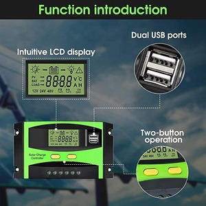 LCD-DisplayPWM-Batterie ladegerät30A 60A 80A Solarpanel-Laderegler 12/24/36/48V PWM-Solar laderegler - Product Image 3