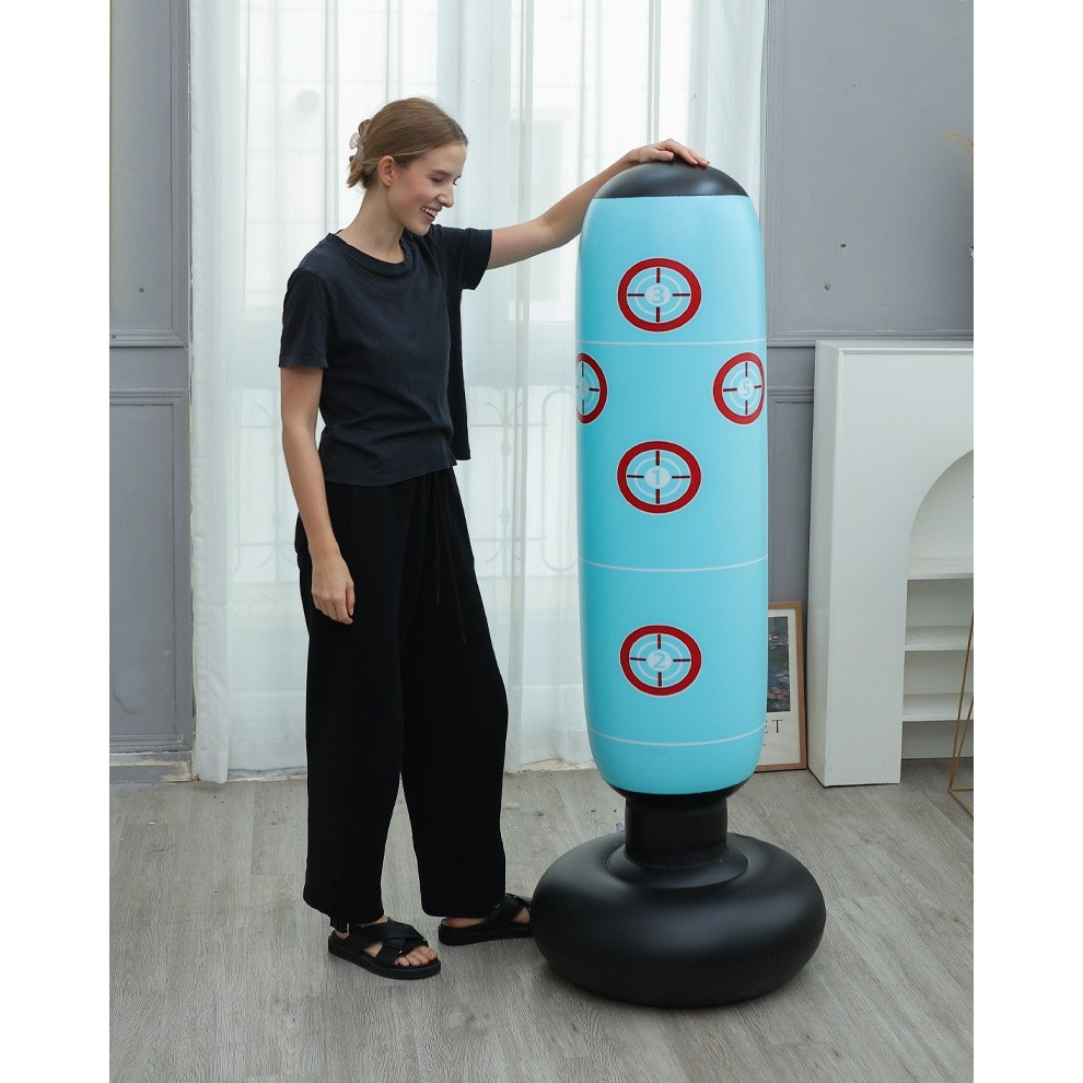 Cible de boxe de 1,6 mètre (bleue)