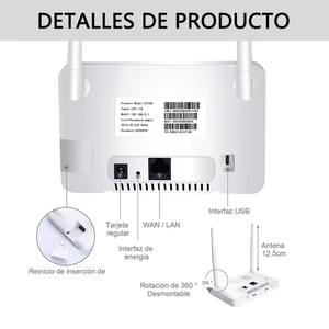 ความเร็วสูงแบบพกพา4G โมดูลเราเตอร์ CP106 4G CPE ซิมการ์ดไร้สาย WIFI LTE ยุโรปอเมริกาใช้ในบ้าน300Mbps MAX LAN Data 2.4G - Product Image 5