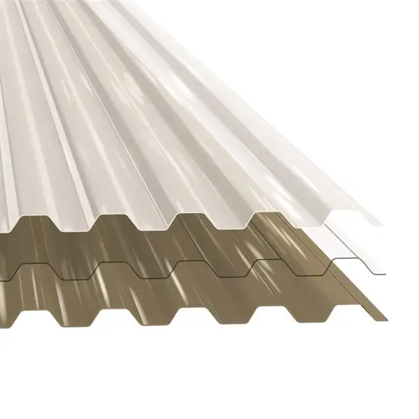 Feuille ondulée en plastique/panneau de vague de frp/toit renforcé de fibre de verre feuille transparente de toit de FRP matériaux de construction en plastique