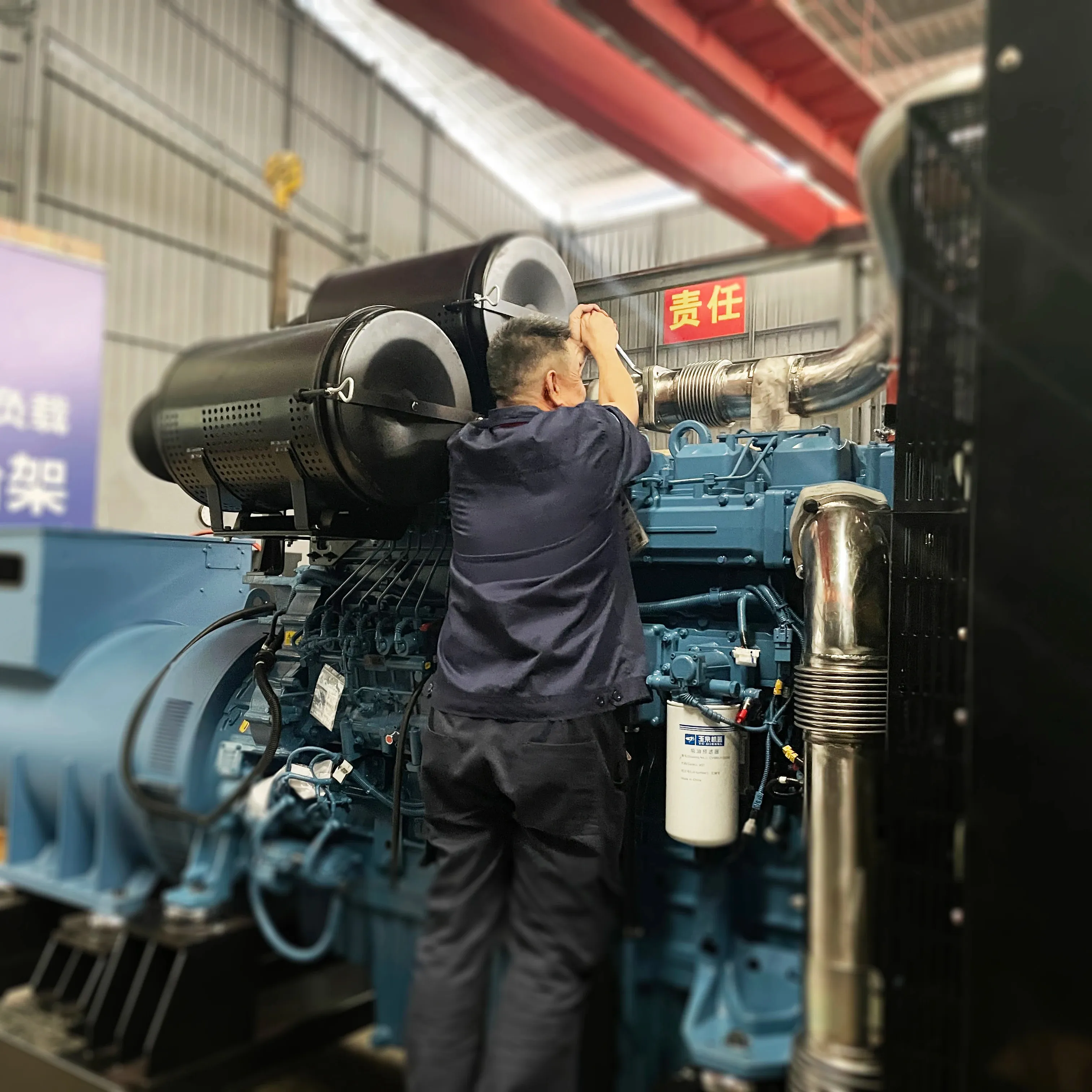 YUCHAI 50KW Single Cylinder Electric Wobbly Marine Engine Complete Diesel Pump Machinery for Home Use Boats Core Motor Component