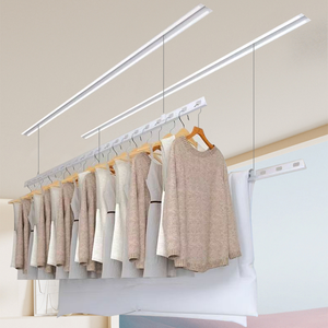 Electric Drying Rack Ceiling Type Hidden Drying Pole Remote Control Led Drying Rack