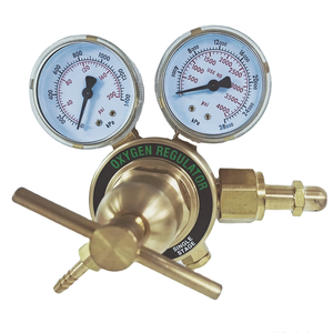 Chất lượng cao hoặc-20 Brass cga540 đầu vào kết nối 2 đồng hồ đo oxy điều chỉnh áp suất cho hàn - Product Image 2