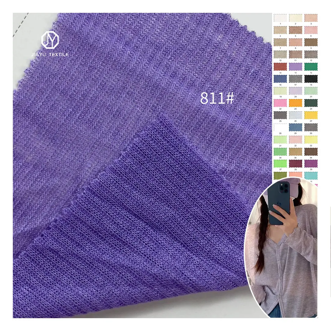 70g ribbed knitted fabric stock for women's children's clothing Arabic shawl scarf headscarf 50 polyester 50 viscose fabric