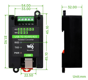 Serielles Kommunikation modul für bidirektion ale Konvertierung von USB zu RS485/RS422 FT232 in Industrie qualität mit Isolation - Product Image 6