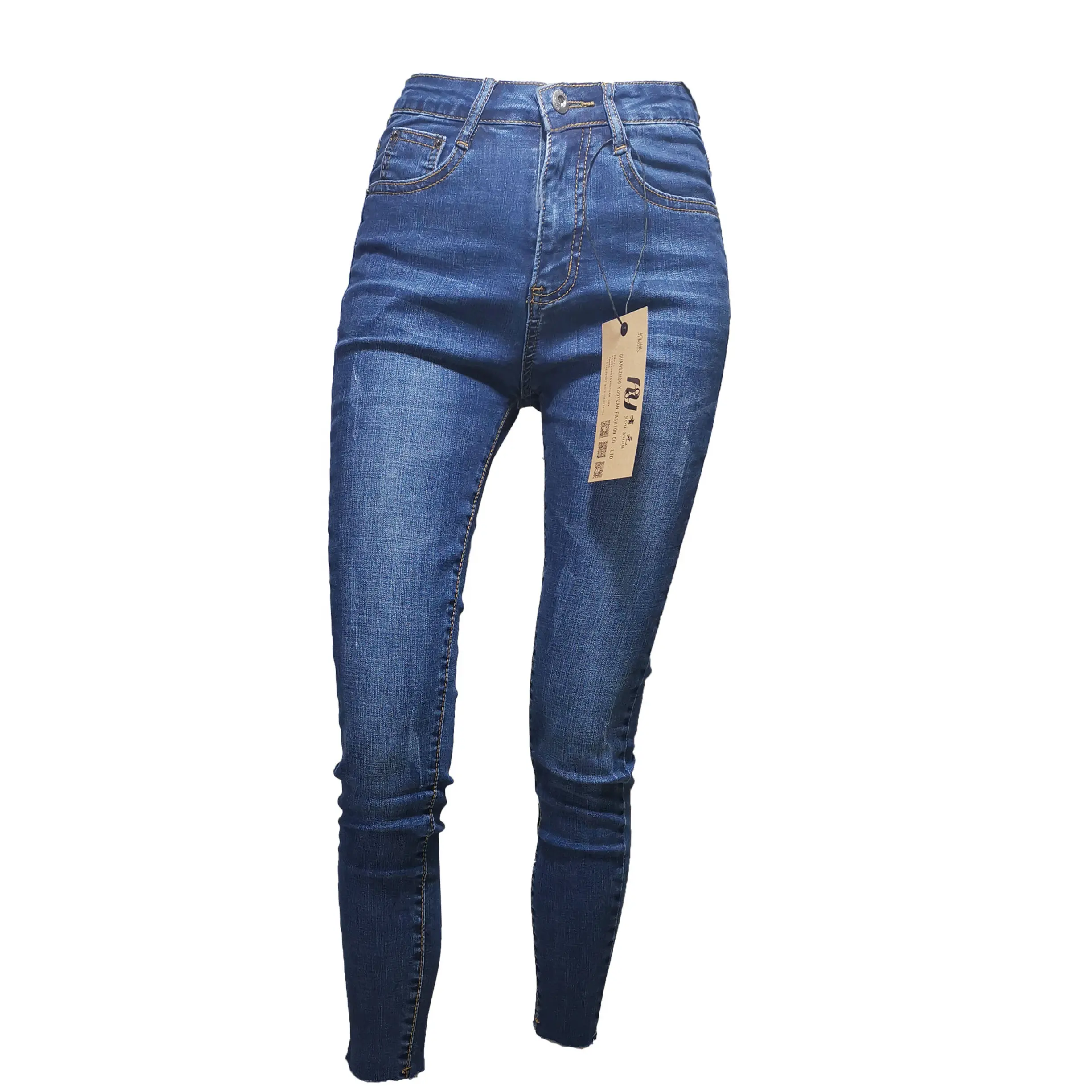 Gros Maigre Slim Denim Jeans Pantalons Pour Dames Femmes