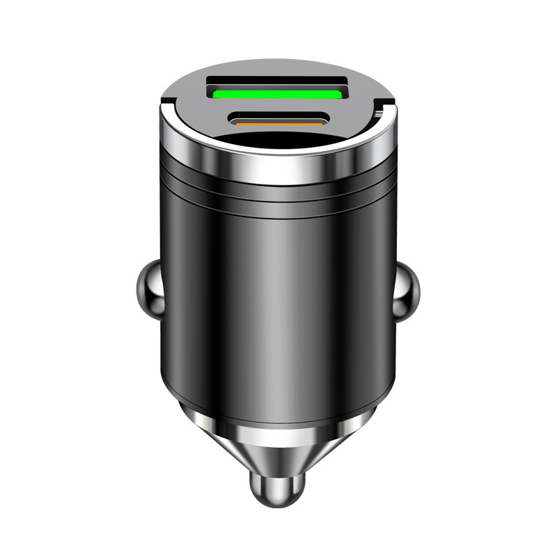 Anneau de tirage caché en alliage à tête conique Type-C + 100W Noir