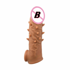 Kondom Sexspielzeug für Mann Penis Adult Toys Stimulation Verzögerung sring Silikon Haltbarkeit Realistische Dildo Paar Sexspielzeug - Product Image 3