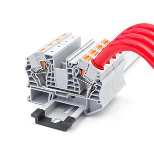 Bloque de terminales de riel Din, Conector de cable, alimentación de resorte de empuje, bloque de terminales - Product Image 1
