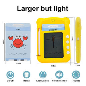 ODM OEM Custom Language Learning Cards <strong>Reading</strong> Machine Audible Flash Card <strong>Writing</strong> Drawing Tablet - Product Image 5