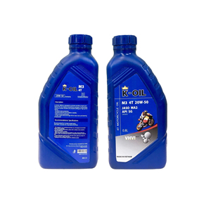 K-<span class=keywords><strong>OIL</strong></span> 4T M3 motor yağı 20W-50 API SG JASO MA2 OEM fabrika yarı sentetik motor yağı 4 zamanlı motosiklet Vietnam - Product Image 1