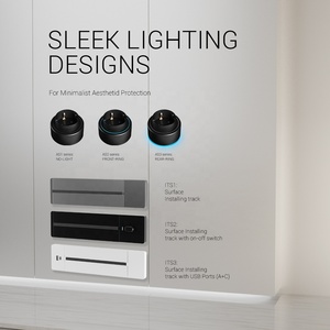 ITS2シリーズ表面取り付け電源トラックオンオフスイッチ付きLED EUドイツSchukoアダプター電源ソケット32Aリビングルームキッチン用 - Product Image 5